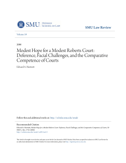 Modest Hope for a Modest Roberts Court: Deference