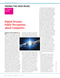 Digital dreams: public perceptions about computers