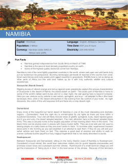 Monograms Namibia Travel Tips