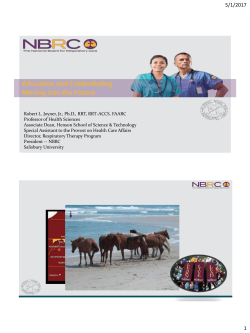 Education and Credentialing Moving into the Future