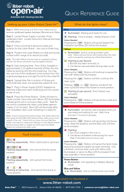 Litter-Robot Open Air Quick Reference Guide