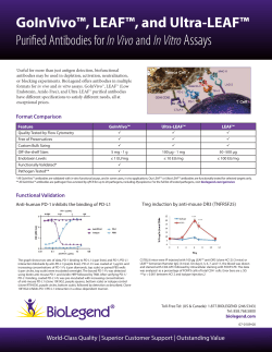 GoInVivo™, LEAF™, and Ultra-LEAF