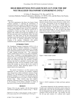 High Brightness Potassium Ion Gun for the HIF Neutralized