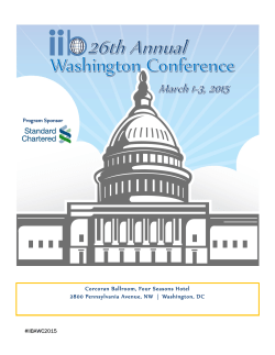Conference Program - Institute of International Bankers