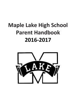 High School Parent Handbook