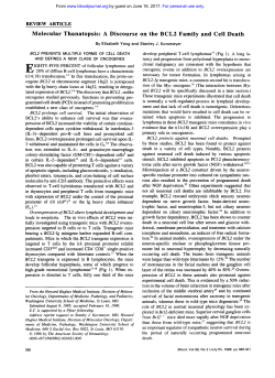Molecular Thanatopsis: A Discourse on the BCLZ
