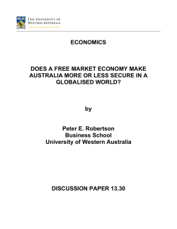13-30 Does a Free Market Economy Make Australia More or Less