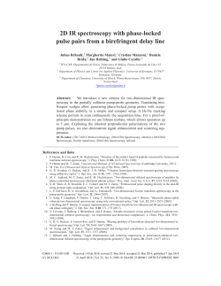 2D IR spectroscopy with phase-locked pulse pairs from a