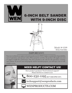 6-inch belt sander with 9-inch disc