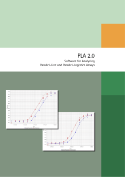 PLA 2.0 - Software for Analyzing Parallel-Line and Parallel