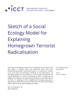 Sketch of a Social Ecology Model for Explaining Homegrown