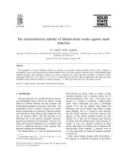 The electrochemical stability of lithium