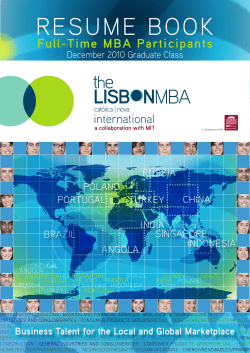 Full-Time MBA Participants