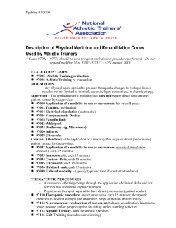 Always Therapy codes (CMS)