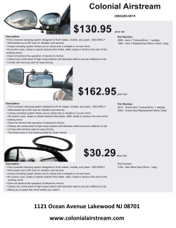 Aero Mirrors - Colonial Airstream