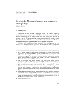 Googling for Meaning - The Yale Law Journal