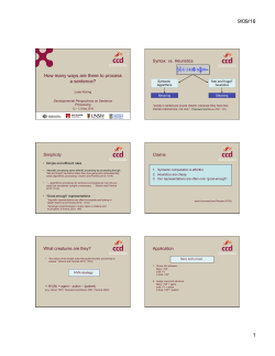 How many ways are there to process a sentence?