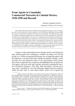 From Agents to Consulado: Commercial Networks in Colonial