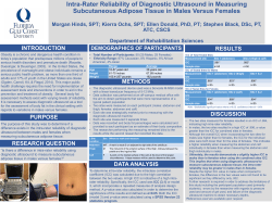 Intra-Rater Reliability of Diagnostic Ultrasound in Measuring