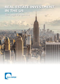 REAL ESTATE INVESTMENT IN ThE US