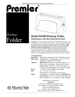 User Manual - Whitaker Brothers