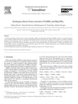 Hydrogen release from a mixture of NaBH4 and Mg(OH)2