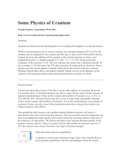 Some Physics of Uranium