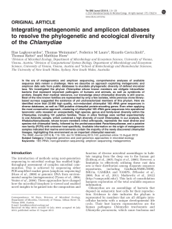 Integrating metagenomic and amplicon databases to