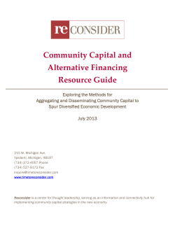 Community Capital Resources