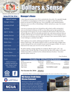 Newsletter First Quarter 2017 - Mid