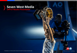 Seven West Media 1HFY17 Results Presentation