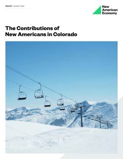 The Contributions of New Americans in Colorado