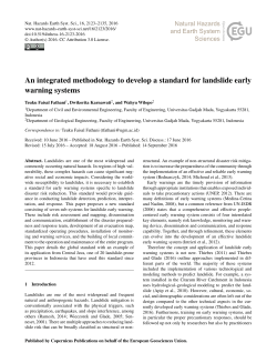 An integrated methodology to develop a standard for