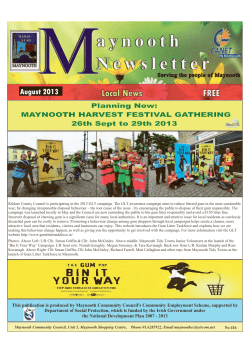August - Maynooth Community Council