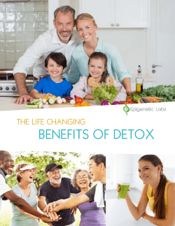 benefiTs of deTox - Epigenetic Labs, LLC
