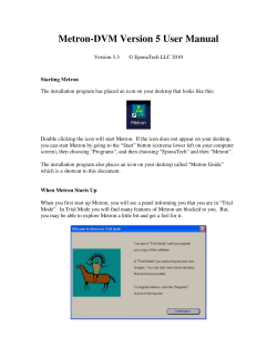 Clarox Mixto Metron software user manual