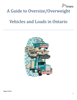 Oversized/Overweight Guide