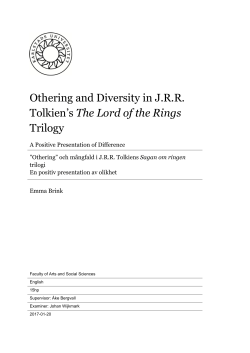 Othering and Diversity in JRR Tolkien`s The Lord of the Rings