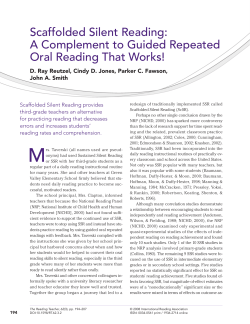 Scaffolded Silent Reading: A Complement to Guided Repeated Oral