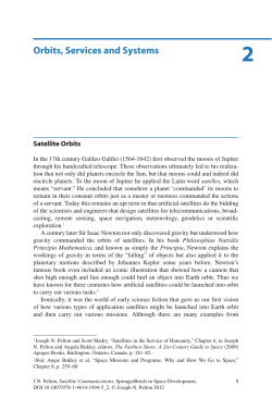 Orbits, Services and Systems