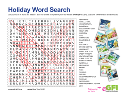 Holiday Word Search - eGFI