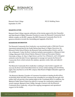 Bismarck Community Bowl - North Dakota University System