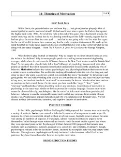 34- Theories of Motivation