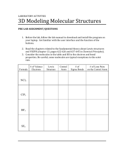 3D Modeling Molecular Structures