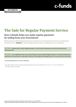 The Sale for Regular Payment Service