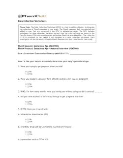 Data Collection Worksheets