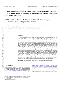 Far-infrared/sub-millimetre properties of pre