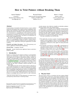 How to Twist Pointers without Breaking Them
