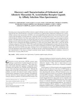 Discovery and Characterization of Orthosteric and