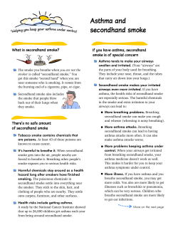 Asthma and Secondhand Smoke
